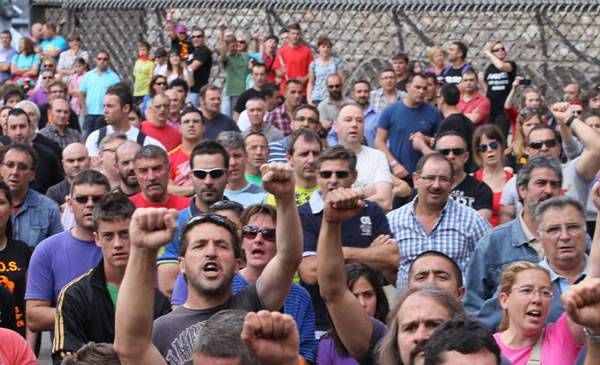 Multitudinaria manifestación minera en León