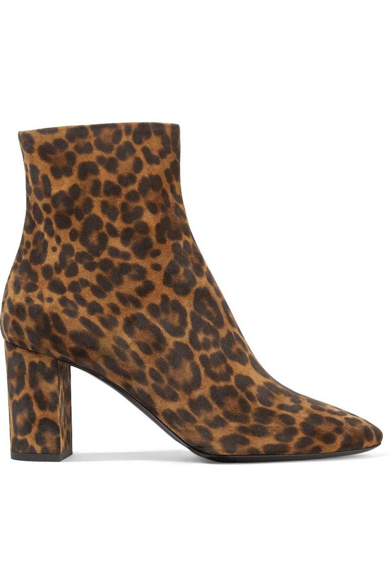 Botines animal print de Saint Laurent