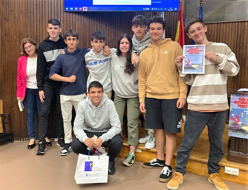 Ganadores IES  María Casares en el Rally Matemático