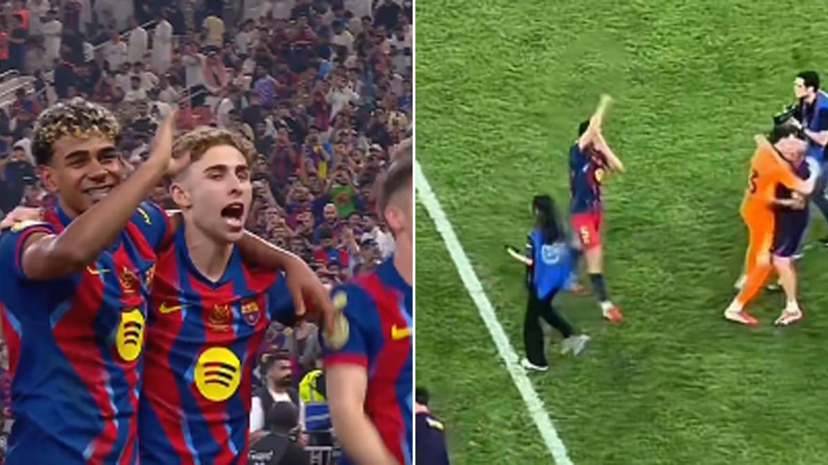 Cubarsí y Fermín insultan a la afición del Real Madrid tras la Supercopa