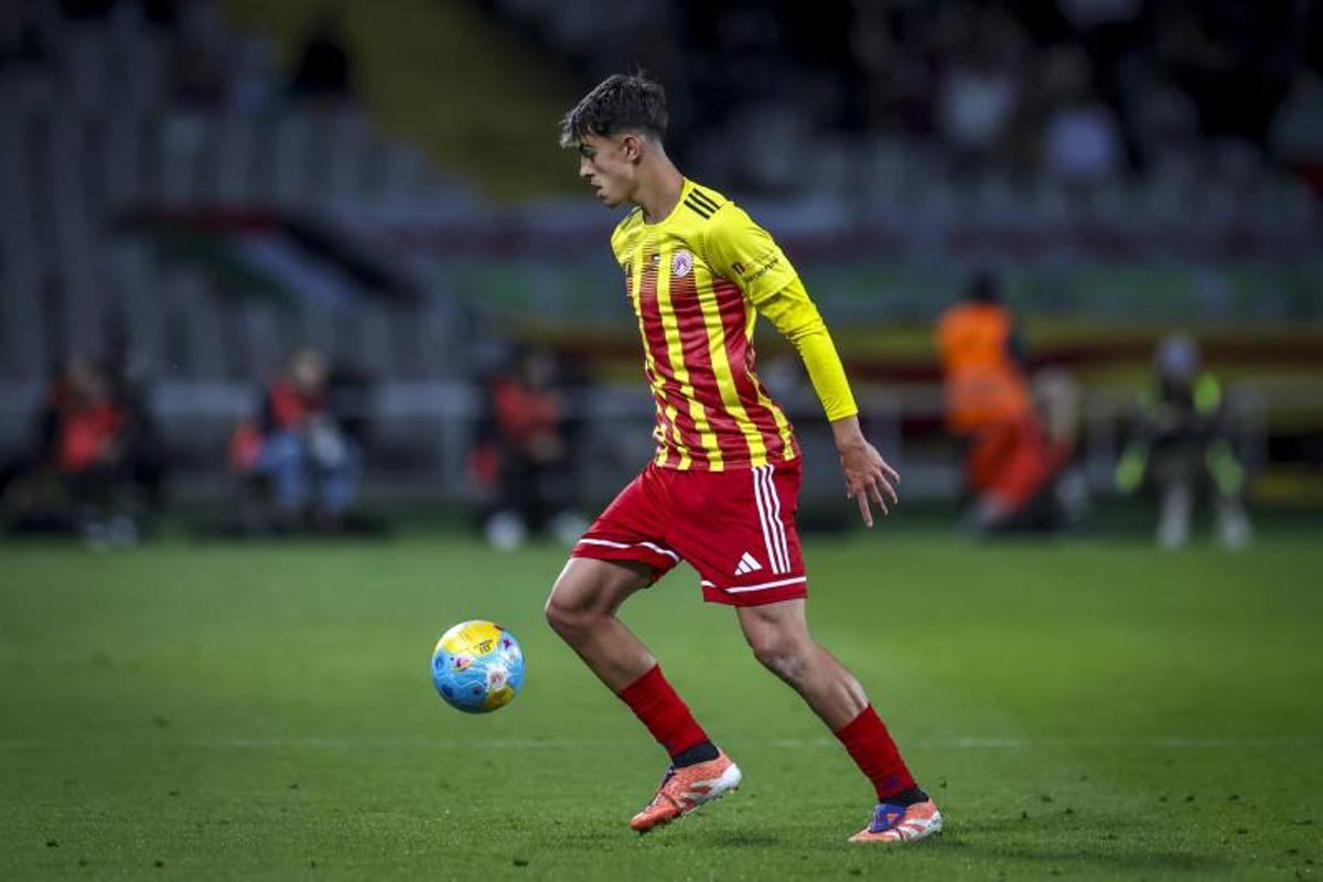 Partido entre Catalunya-Palestina en el Estadi Olímpic de Lluís Companys