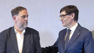 Govern i ERC segellen avui el pacte de pressupostos que consolida la legislatura