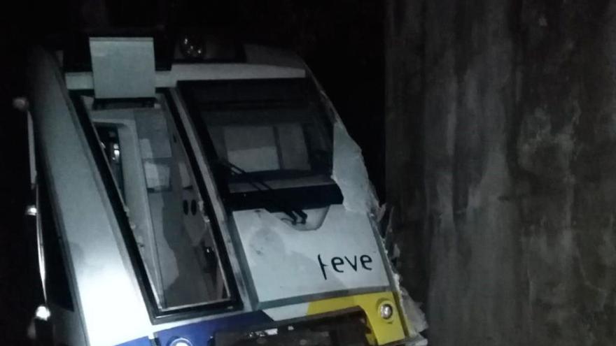 Imagen del tren siniestrado en Galicia // CEDIDA