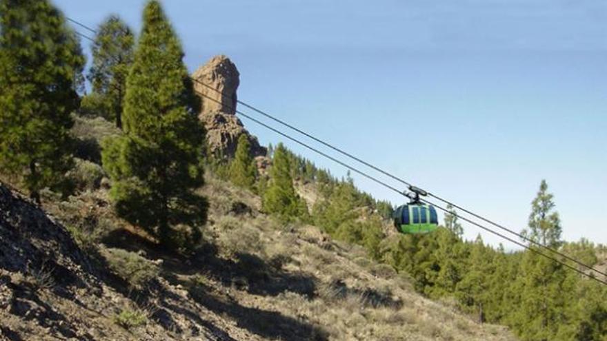 Simulación del proyecto del teleférico del Roque Nublo. | lp / dlp