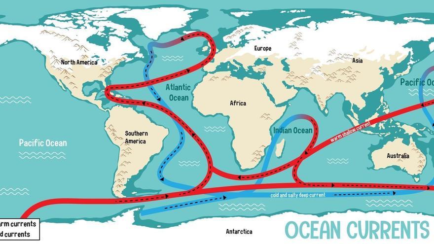 Alertan de la posible paralización de las grandes corrientes marinas