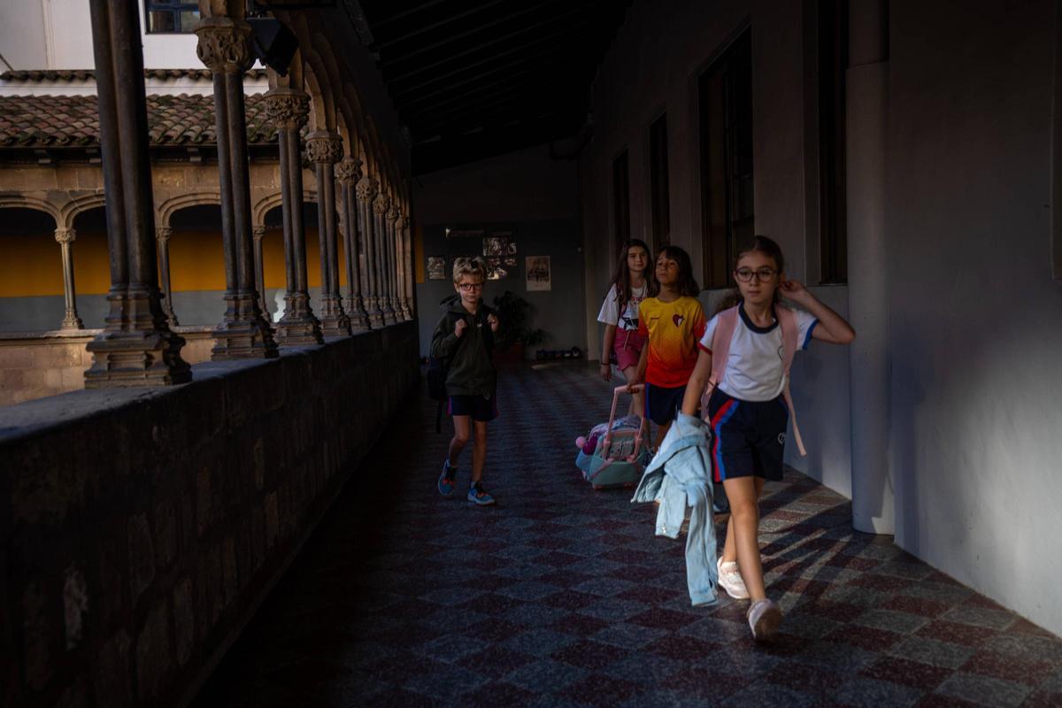 Vuelta al cole en la Escola Pia Sant Miquel de Barcelona