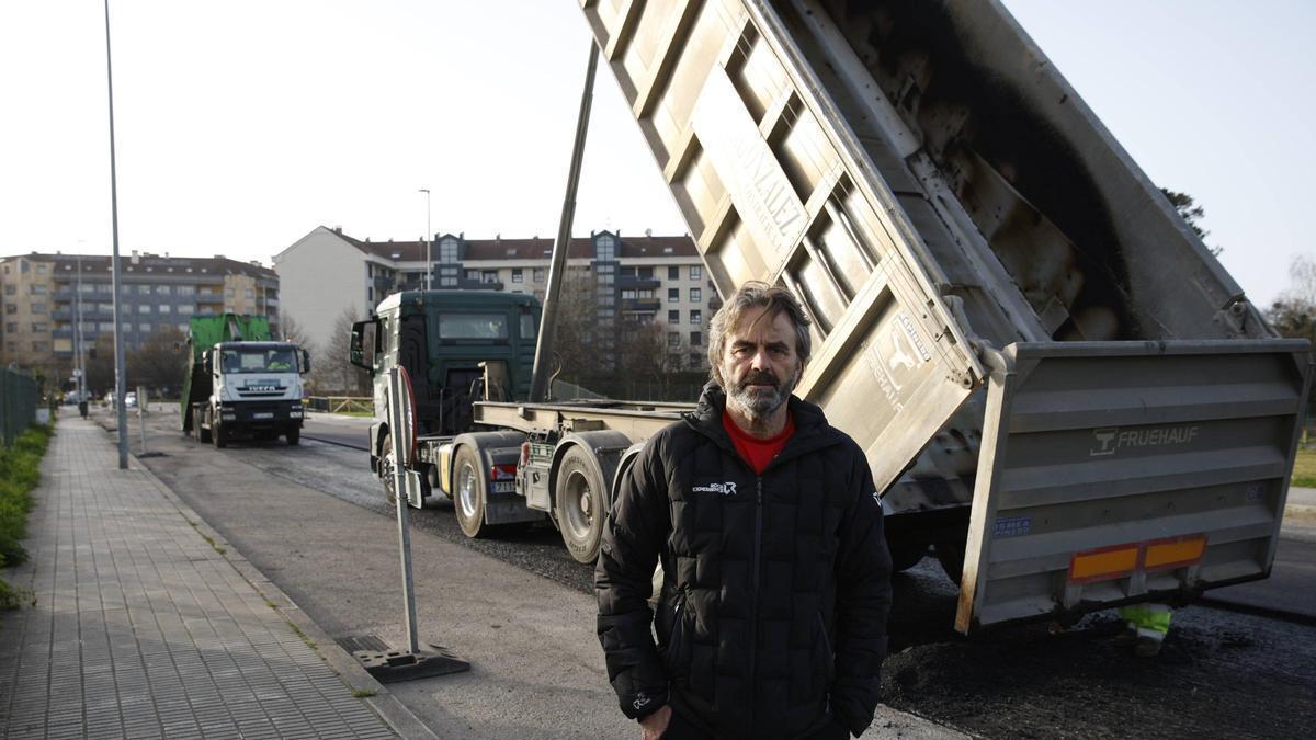 El "macroplán" de asfaltado de calles en Gijón, en marcha.
