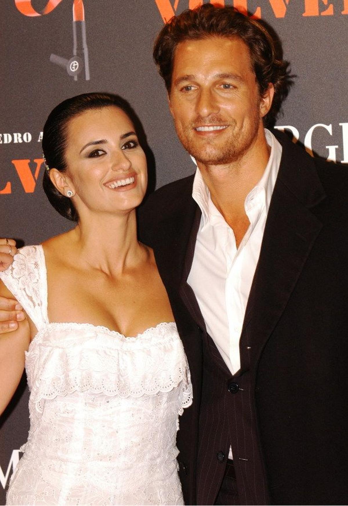 Penélope Cruz y Matthew McConaughey, enamorados