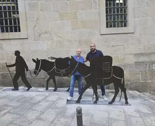 O Carballiño honra la figura de los arrieros con una escultura