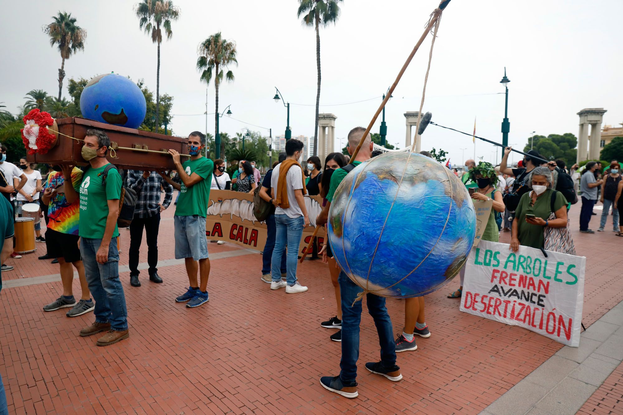 Manifestación 'Juicio por el clima' por las calles de Málaga