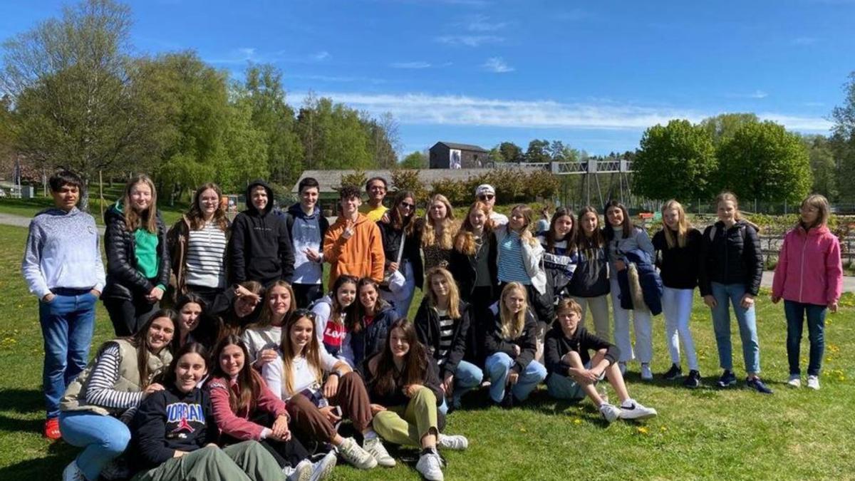 Los estudiantes de 4º de ESO durante su Erasmus+ en Suecia. |