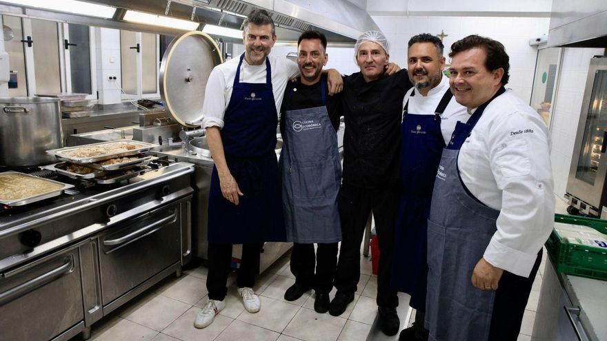 El día en el que la Cocina Económica de Gijón se llevó una estrella Michelin: arroz con pitu y bonito, puré emulsionado...