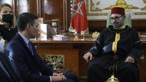 Pedro Sánchez y Mohamed VI, durante su encuentro.