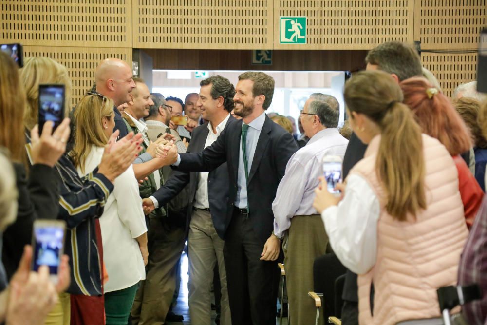 Pablo Casado en su mitin de campaña celebrado en Palma