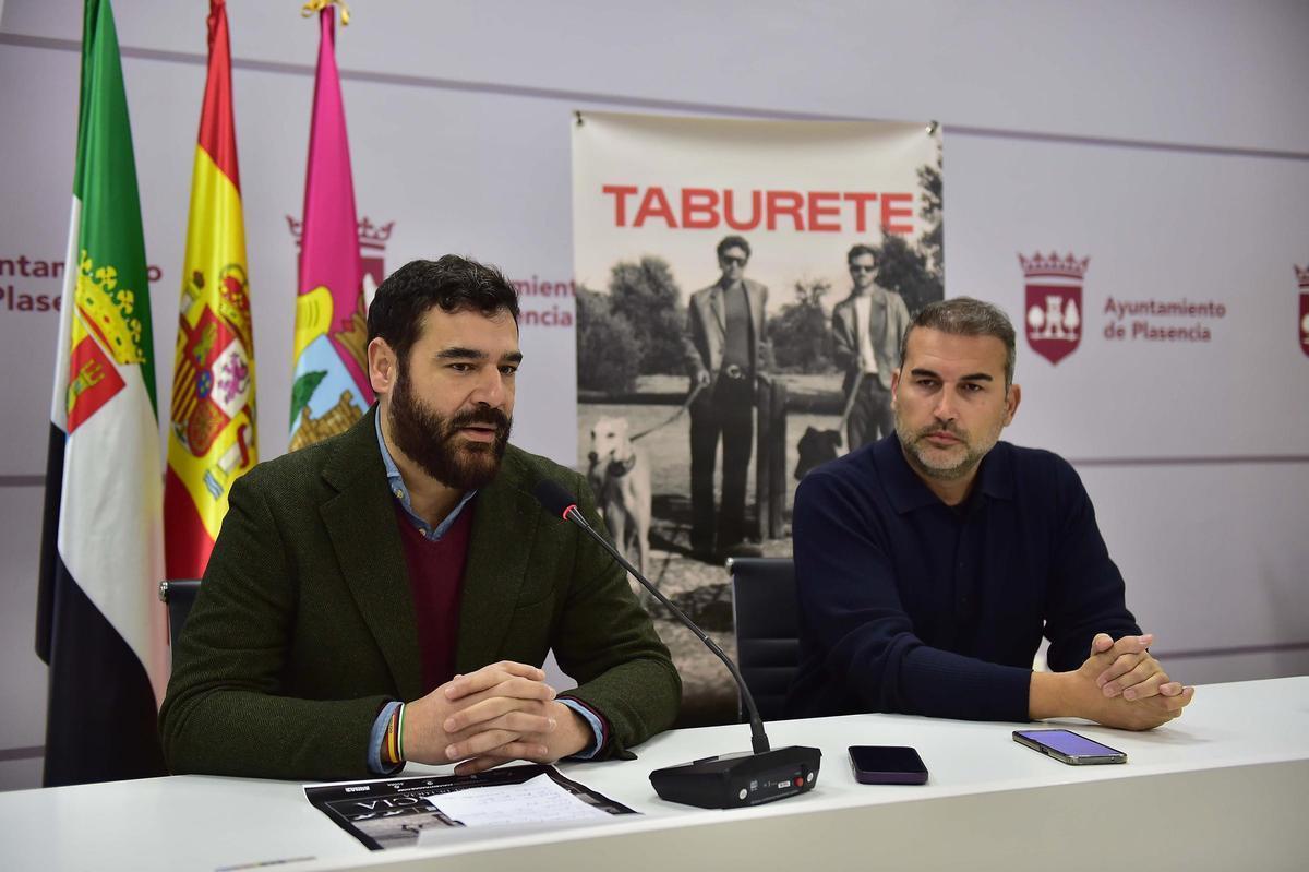 Presentación del concierto de Taburete en Plasencia.