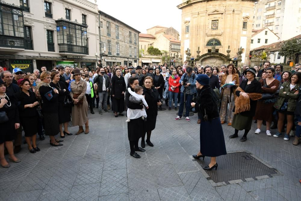 Memoria histórica | Las calles de Pontevedra revivieron ayer la represión del 36 contra las mujeres