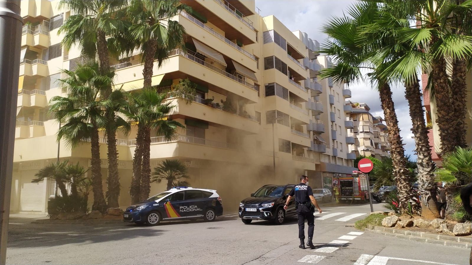 Un incendio en un local de Ibiza