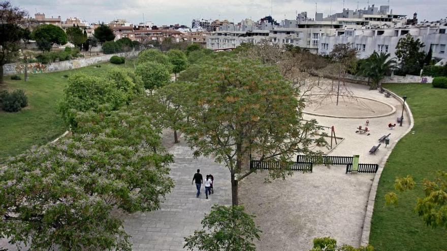 Parque público de Son Espanyolet, en Palma, donde ocurrieron los hechos el miércoles poco después del mediodía.