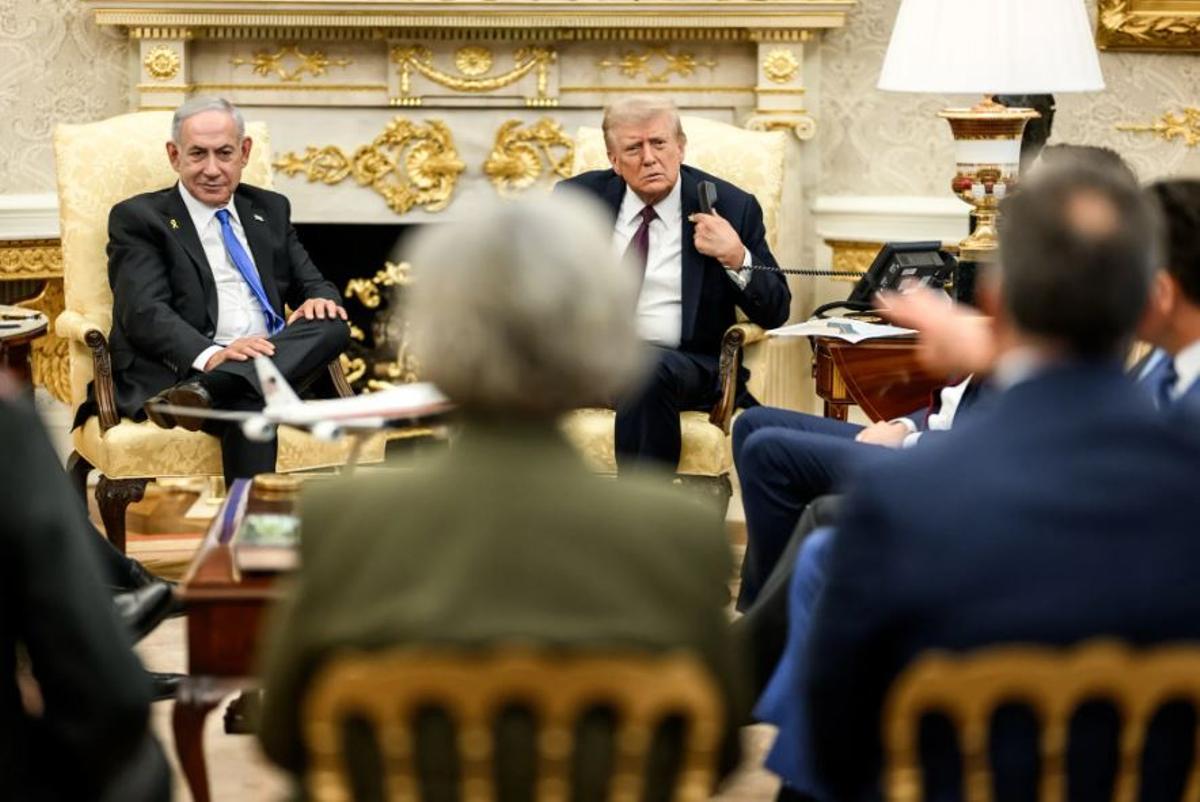 La Casa Blanca difunde fotos de la llamada de disculpa de Netanyahu a Qatar