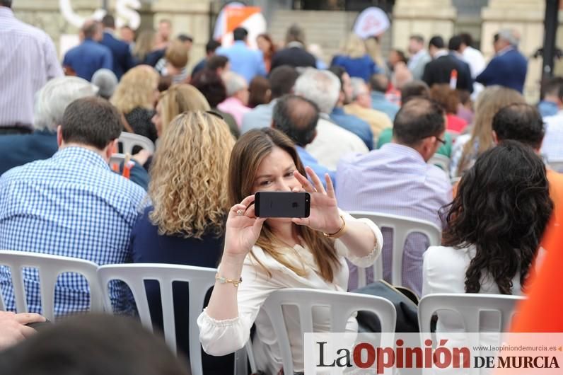 Albert Rivera, líder de Ciudadanos, en Murcia