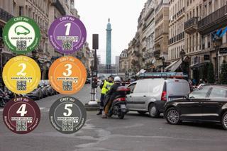 París ya obliga a que todos los vehículos lleven etiquetas según contaminan