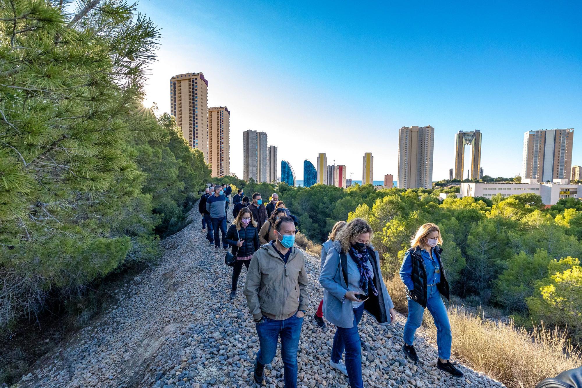 Un "litoral verde" que permita recorrer Benidorm de Levante a Poniente a través de una zona natural