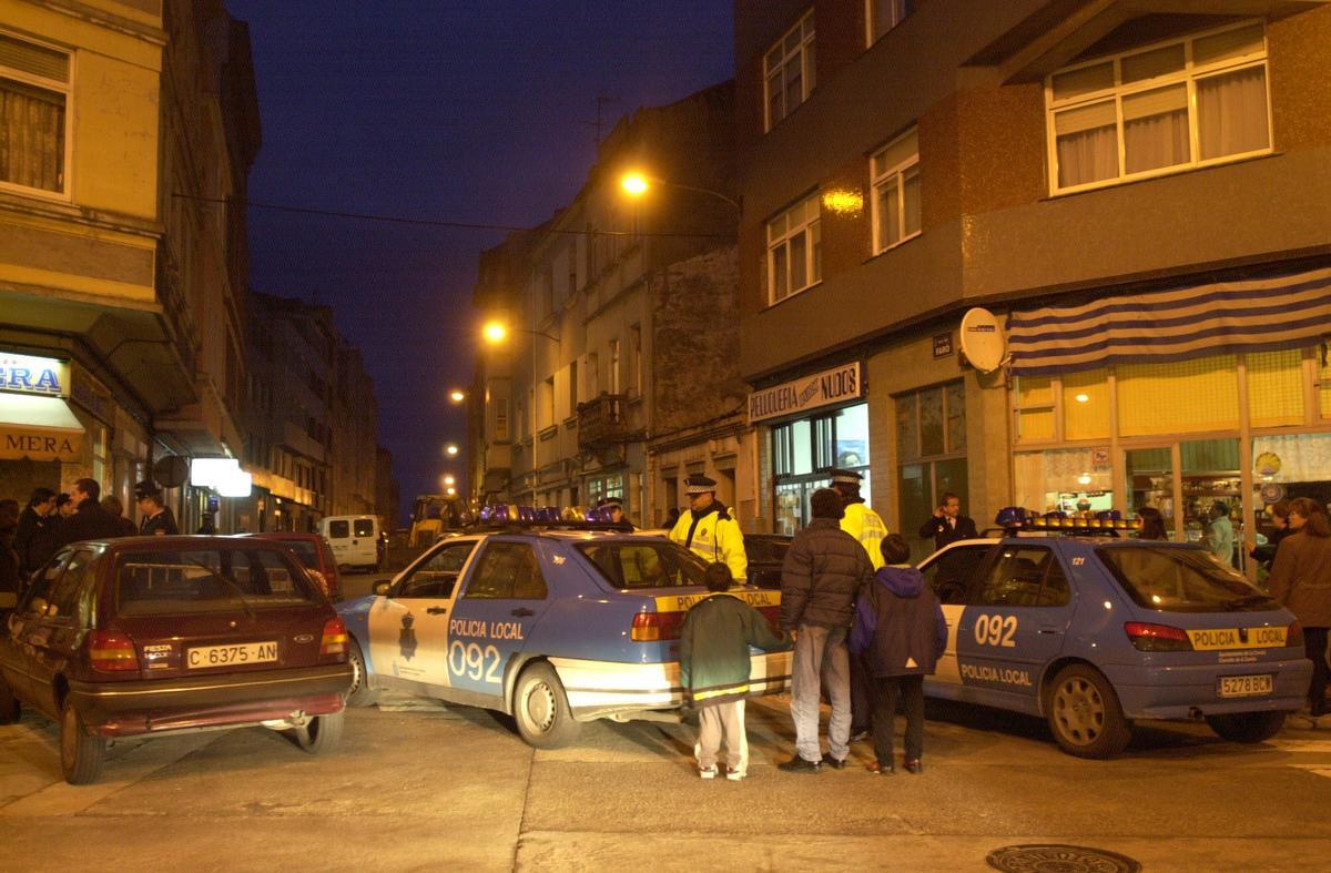 Suceso en la calle Faro en 2001