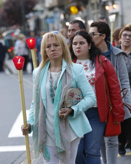 La procesión abarrotó las calles de Redondela // R. Grobas