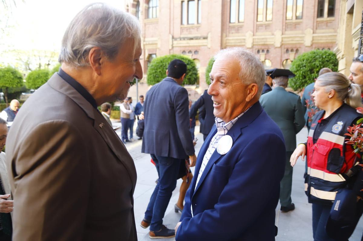 Paco Lobatón e Isidro Molina, en las jornadas sobre búsqueda de desaparecidos de la Guardia Civil.