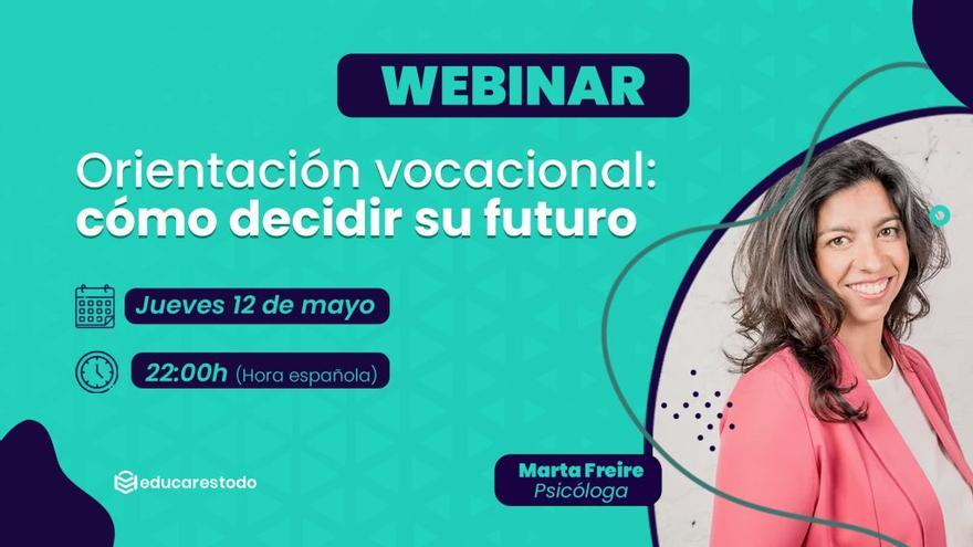 ¡Apúntate a nuestro Webinar! Mi hijo no sabe qué estudiar, ¿Cómo puedo ayudarle?