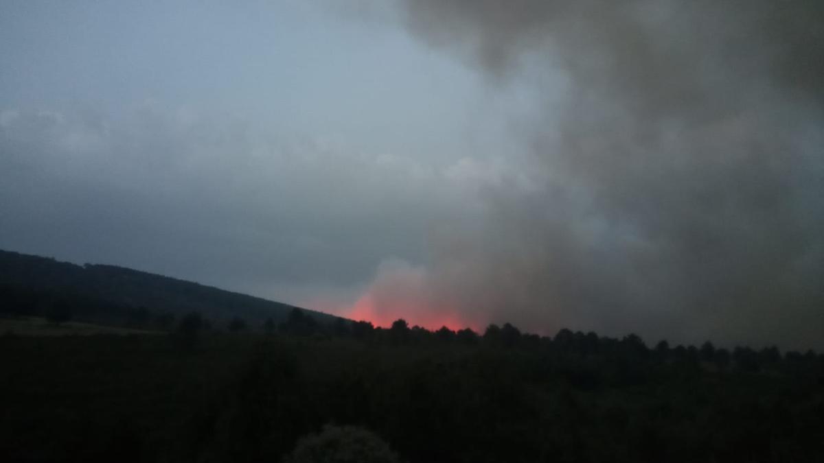 Incendio en la Sierra de la Culebra