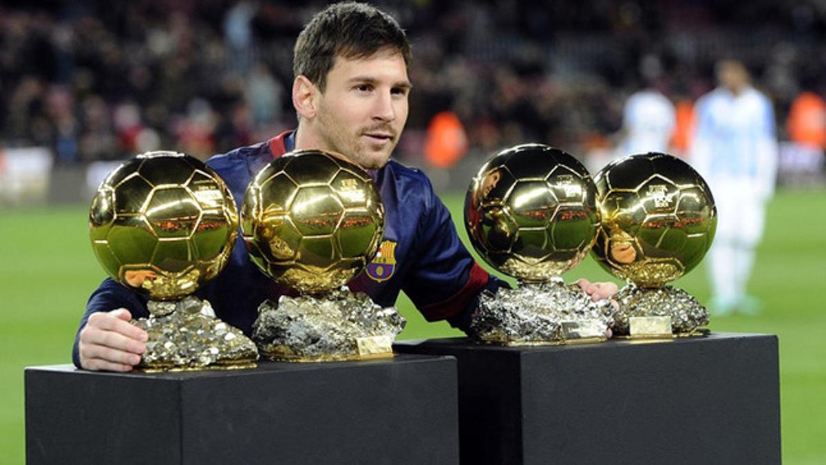 Messi ya tiene cuatro Balones de Oro