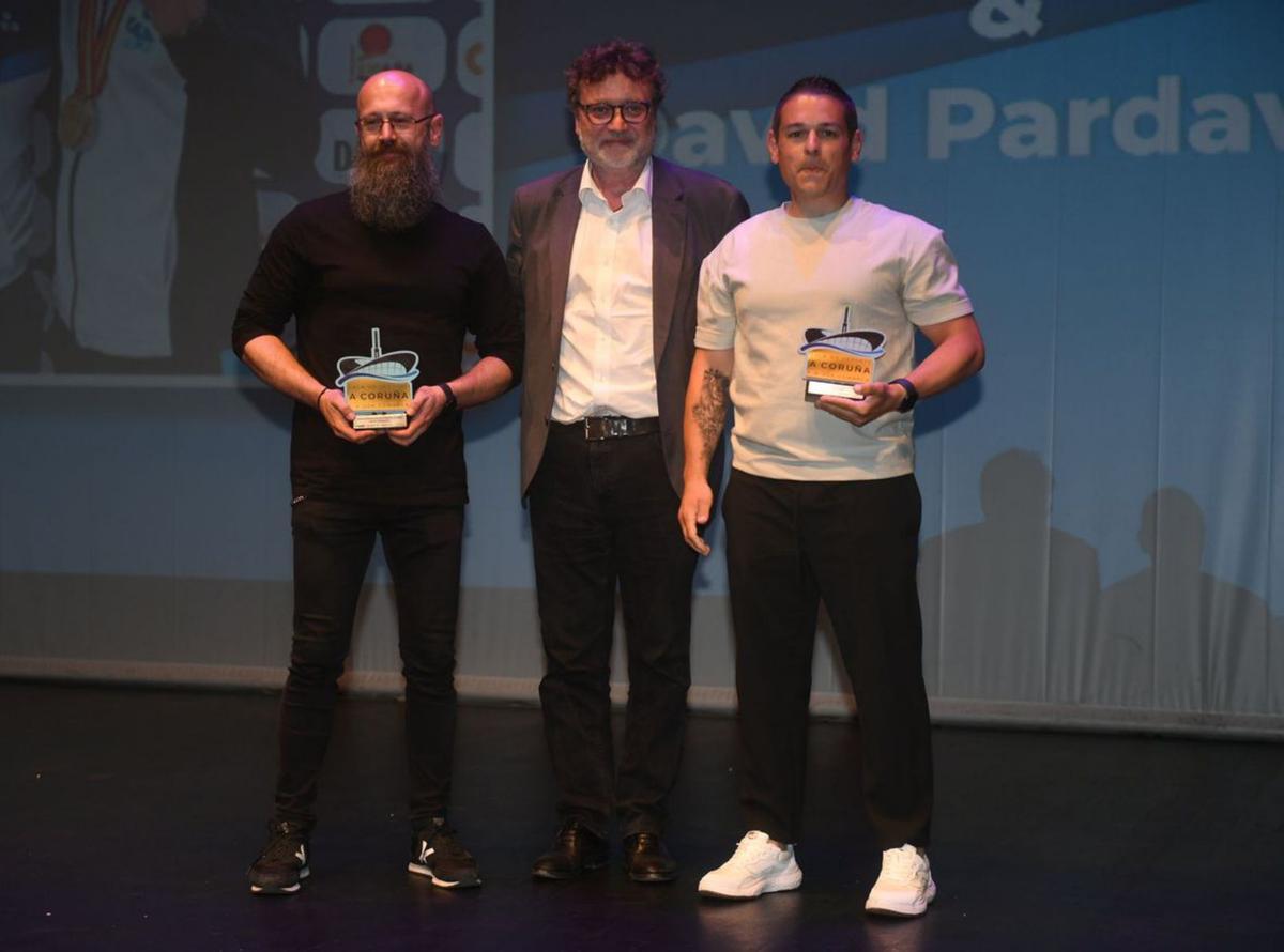 David Pardavila, Manuel Ferreiro y Álex Álvarez. | Carlos Pardellas