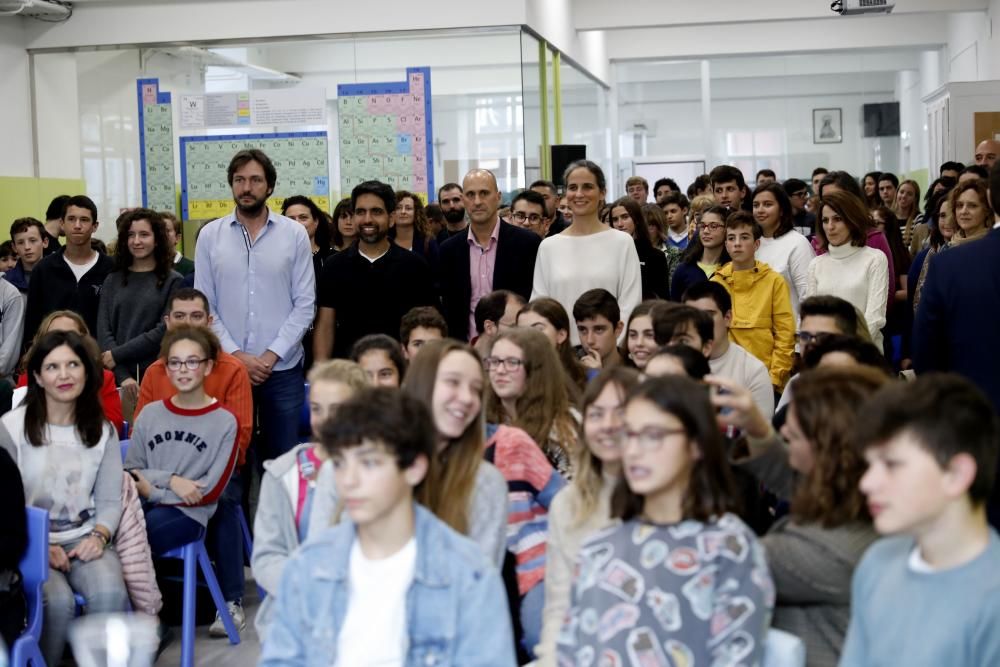 Premios Princesa de Asturias 2019: Salman Khan plantea un reto matemático a los alumnos de Gijón