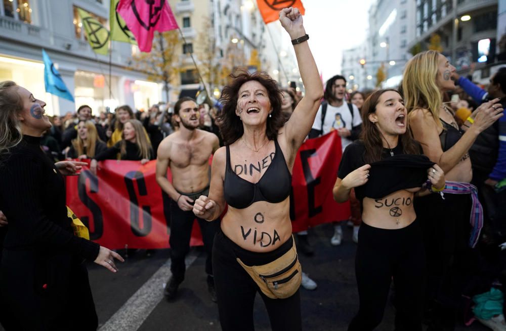 Protesta en Madrid contra el cambio climático