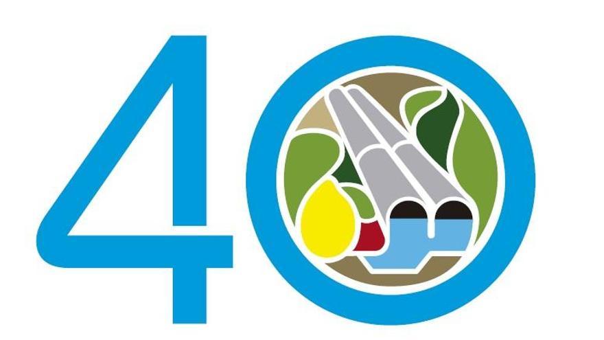 Un logo para celebrar el cuarenta aniversario del acueducto Tajo-Segura