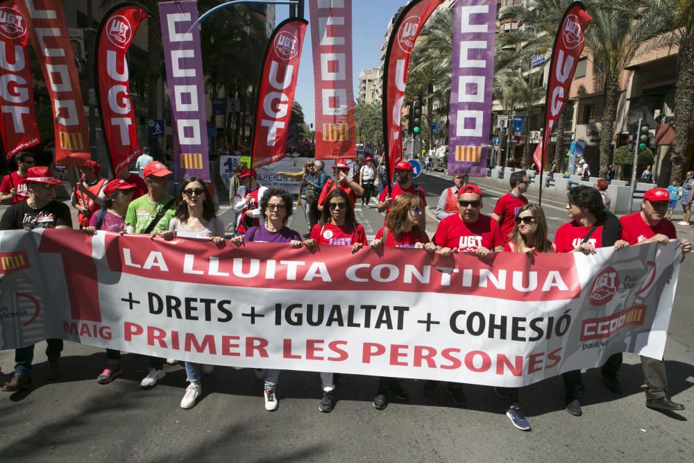 Manifestación del 1 de mayo en Alicante