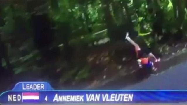 La caída de Van Vleuten
