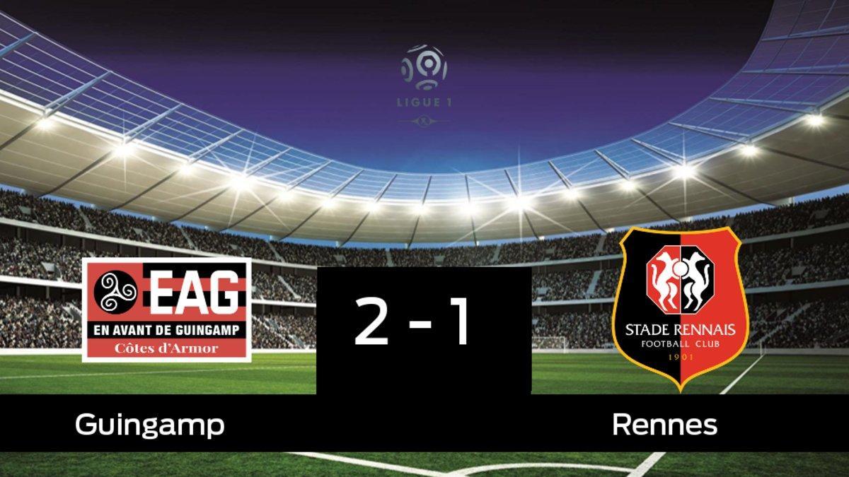 El Guingamp gana en el Stade du Roudourou al Rennes