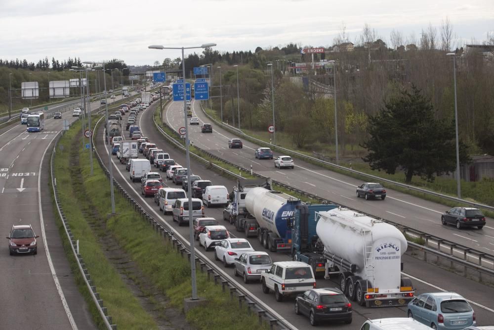 Retenciones en la "Y" por obras en un carril