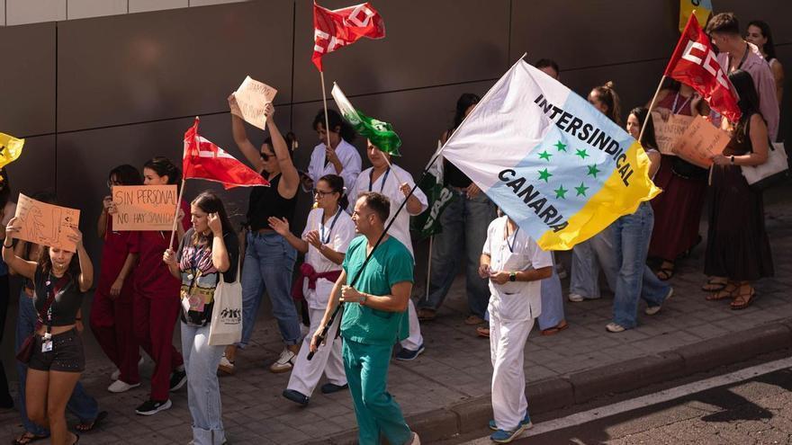 Concentración en La Candelaria por falta de personal