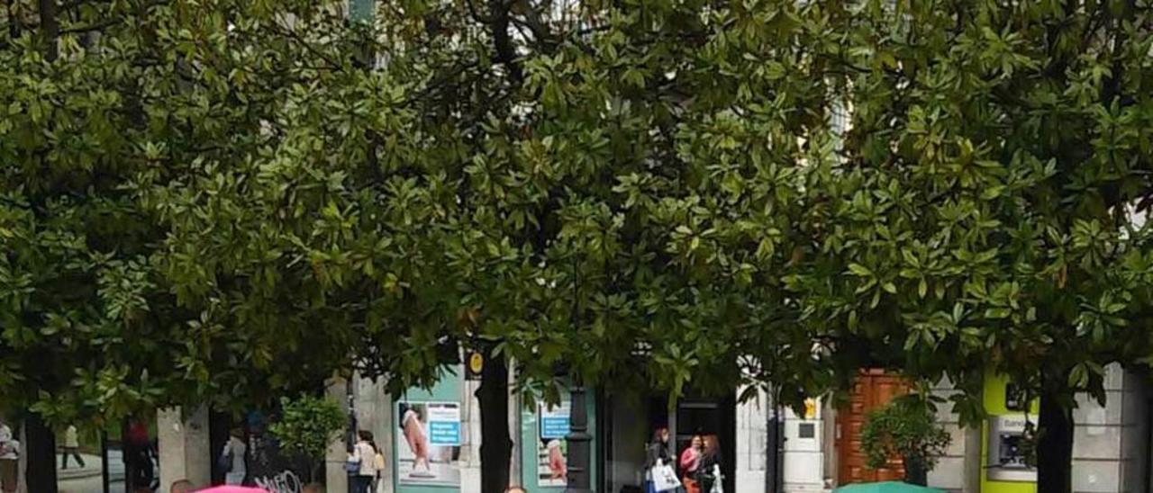 Una protesta de trabajadores y padres en contra de los recortes en las escuelas infantiles, en el paseo de los Álamos de Oviedo.