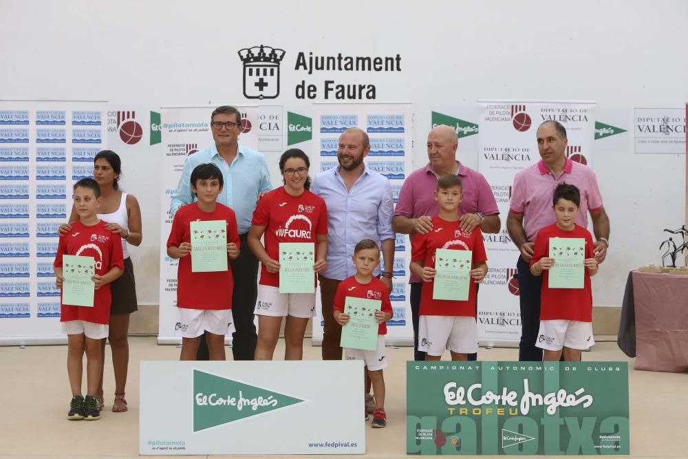 Faura presenta las últimas finales, del Campeonato Autonómico de Galotxa El Corte Inglés