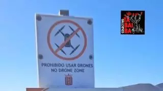 Vuela su dron en un volcán protegido de Lanzarote y lo pillan: “¿Y la multa pá' cuándo?”
