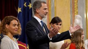 Felipe VI, en la inauguración de la XIV legislatura: España debe ser de todos y para todos.