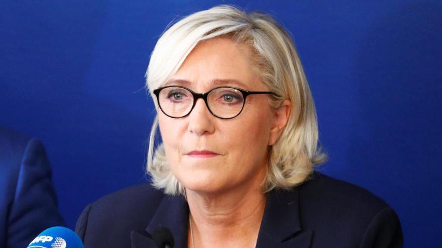 Marine Le Pen, líder de la Agrupación Nacional francesa.