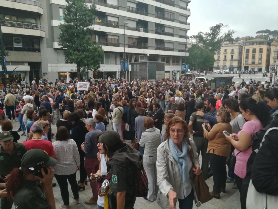 Concentracions a Girona en protesta per la sentència del procés