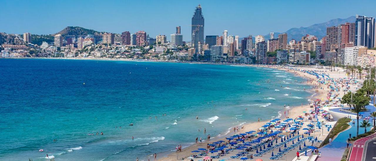 La playa de Benidorm en una imagen de archivo.