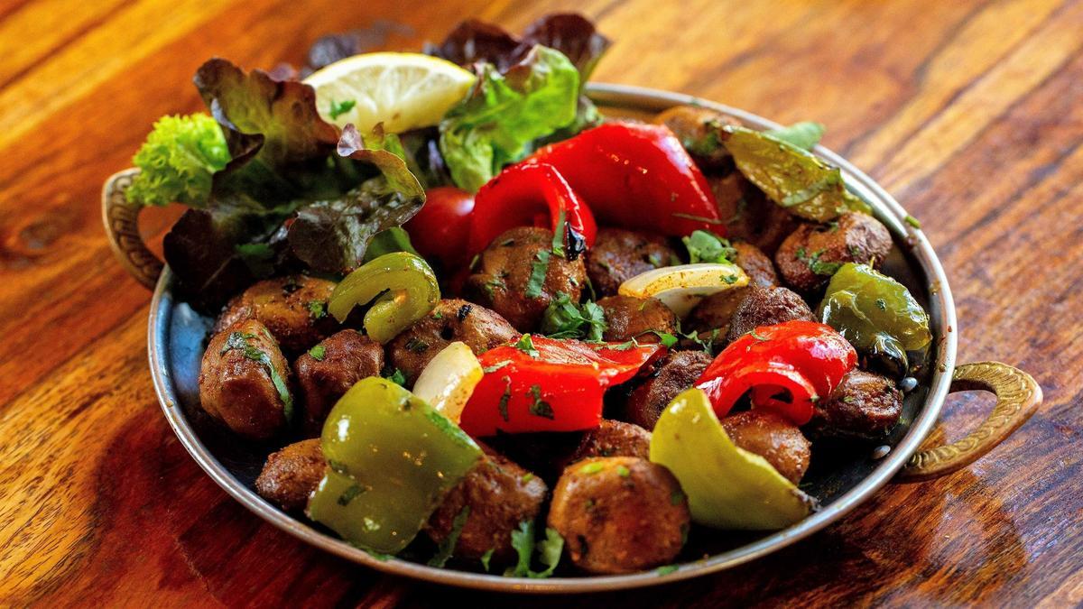 Los champiñones 'tikka' al 'tandoor' del restaurante Mayura.