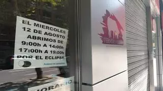Algunos comercios de Zamora cerrarán antes este miércoles para que sus empleados puedan ver el eclipse